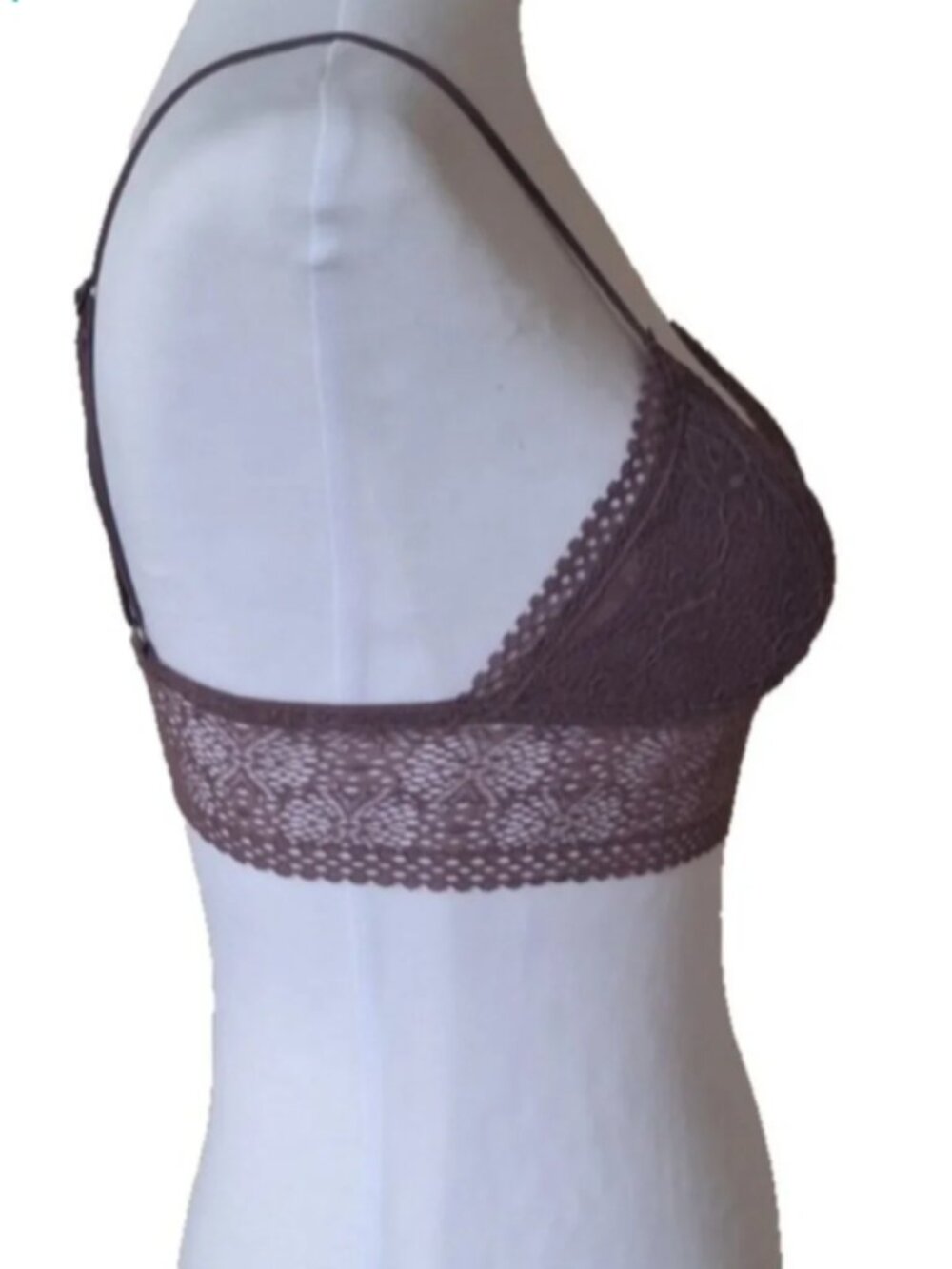 VICTORIA'S SECRET LACE BRALETTES SIZE XS NAVY MAUVE - Picture 5 of 9